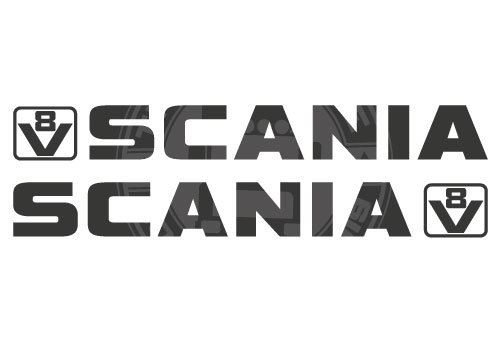 V8 SCANIA RAAMSTICKER