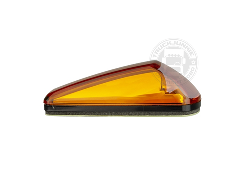 LED TOPLAMP / MARKERINGSLAMP - 9-32V - ORANJE GLAS