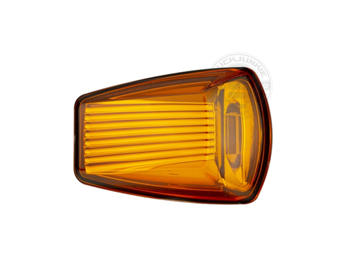 LED TOPLAMP / MARKERINGSLAMP - 9-32V - ORANJE GLAS