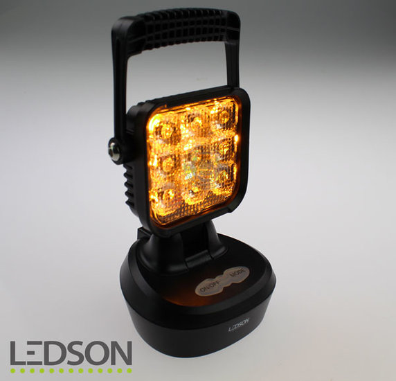 LEDSON - DRAAGBARE WERKLAMP MET FLITSERFUNCTIE 18 W (oplaadbaar)