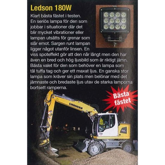 LEDSON - Proteus - HEAVY DUTY WERKLAMP 180W