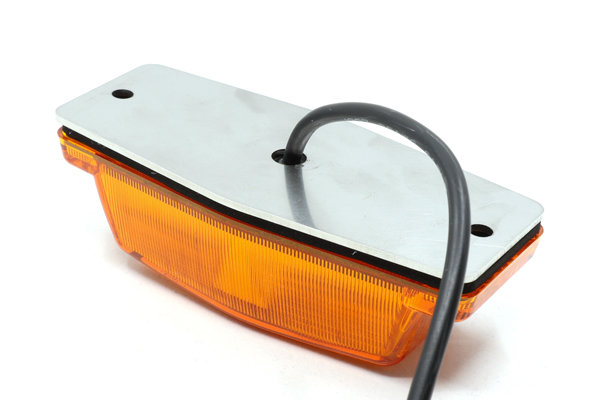 ACHTERPLAAT DUBBELBRANDER **LED** - RVS