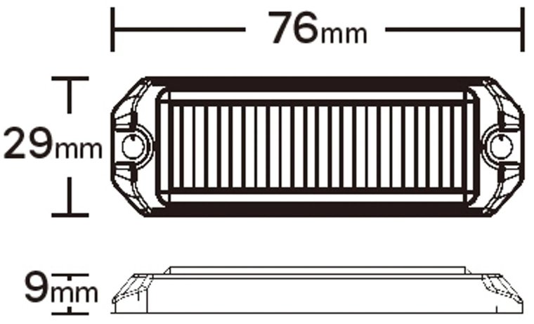 led flitser blauw voor vrachtwagen