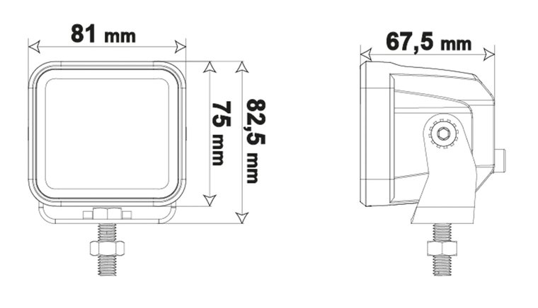 LEDSON VEGA F LED ACHTERUITRIJLICHT / WERKLICHT 40W