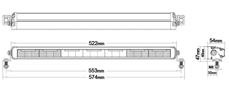 LED BAR WITH STROBE FUNCTION