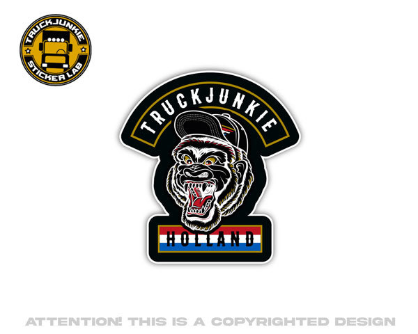 TRUCKJUNKIE HOLLAND - GORILLA - FULL PRINT STICKER