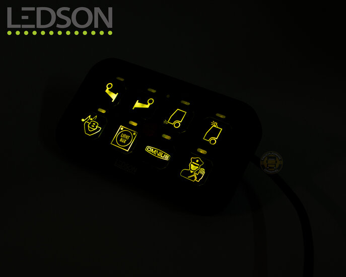 LEDSON COMMANDER GEN2 - RELAIS SCHAKELPANEEL - 8 UITGANGEN - BLUETOOTH / APP CONTROL / RGB