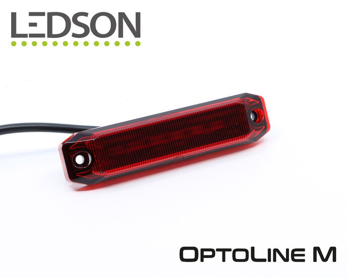 LEDSON - OPTOLINE M - POSITIELAMP/ZIJMARKERING - ROOD