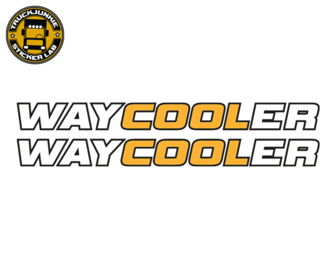 WAYCOOLER - 2-KLEURIGE STICKER