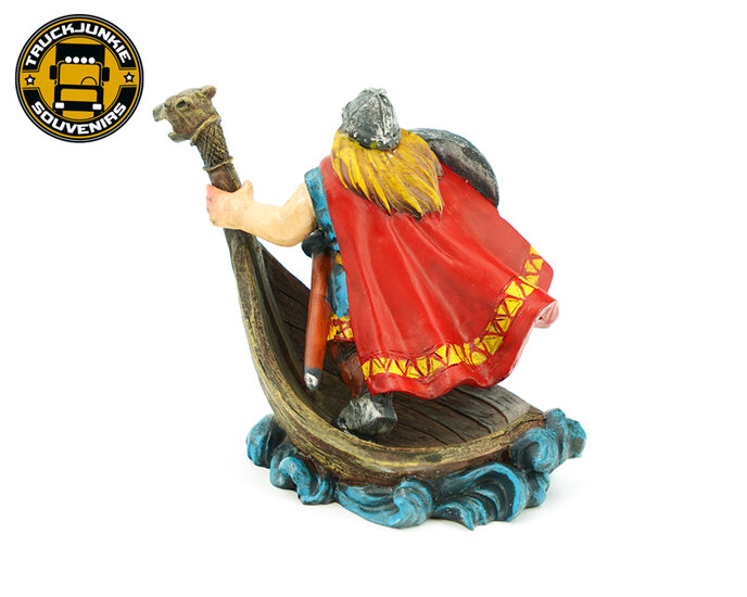 VIKING MET SCHILD OP SCHIP - DENEMARKEN - 10CM