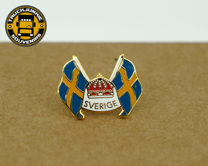 PIN - ZWEDEN VLAGGEN - KROON