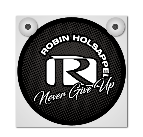 ROBIN HOLSAPPEL - NEVER GIVE UP - LICHTBAKJE DELUXE -  LOSSE FRONTPLAAT