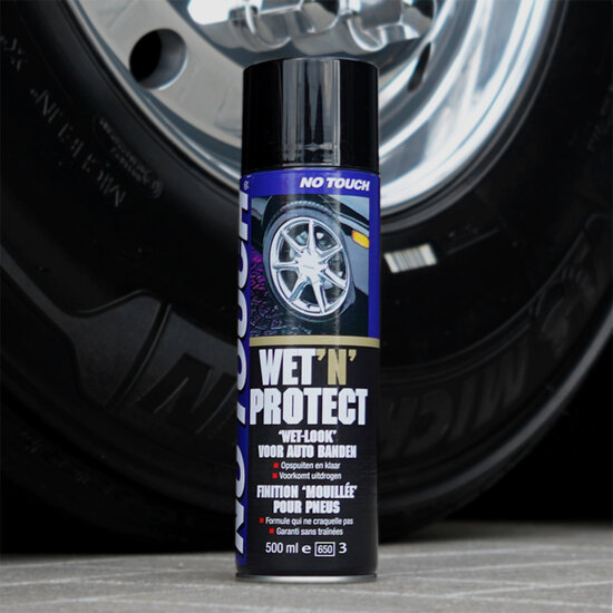 No touch spray tyre dressing for showtrucks