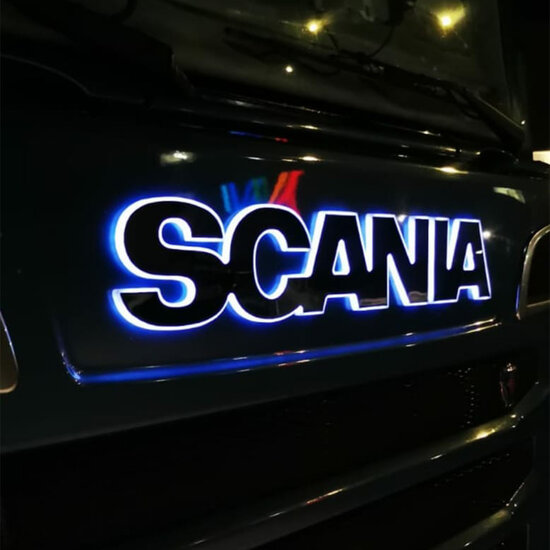 VERLICHTE LETTERS LED - SCANIA NG WIT - 24V