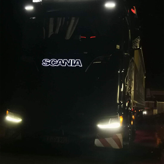 VERLICHTE LETTERS LED - SCANIA NG WIT - 24V