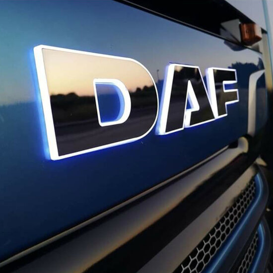 VERLICHTE LETTERS LED - DAF NG WIT - 24V