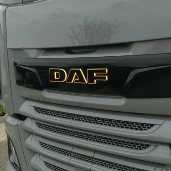 VERLICHTE LETTERS LED - DAF NG ORANJE - 24V