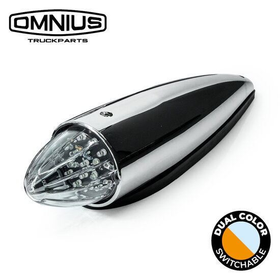 OMNIUS - TORPEDO LAMP LED - DUAL COLOR - ORANJE / WIT