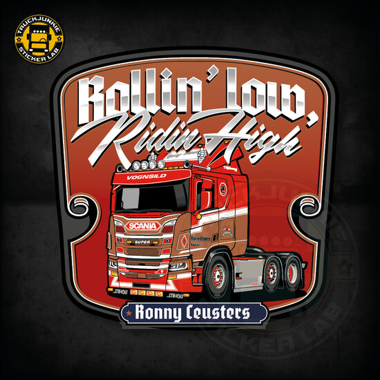 ROLLIN&#039; LOW RONNY CEUSTERS - FULL PRINT STICKER