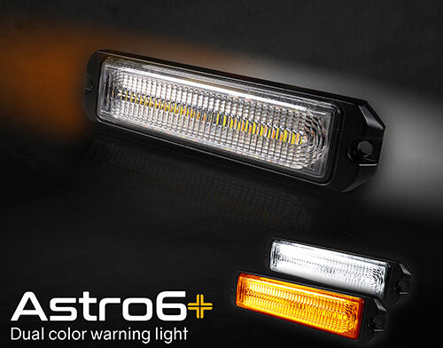 LEDSON - ASTRO6+ WAARSCHUWINGS- KNIPPERLICHT - ORANJE EN WIT