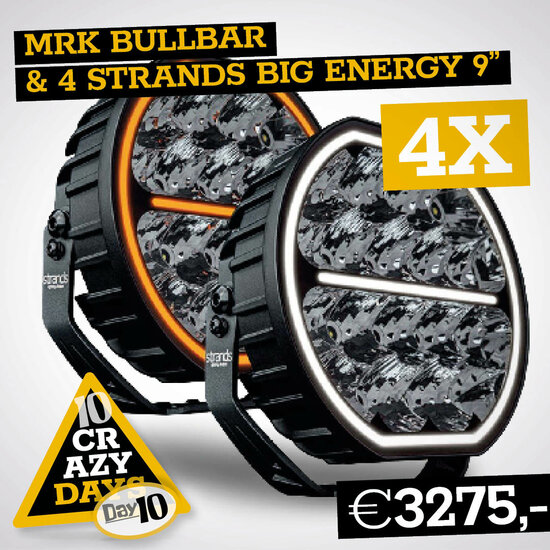 MRK BULLBAR MODEL X MET 4X STRANDS BIG ENERGY 9&quot;