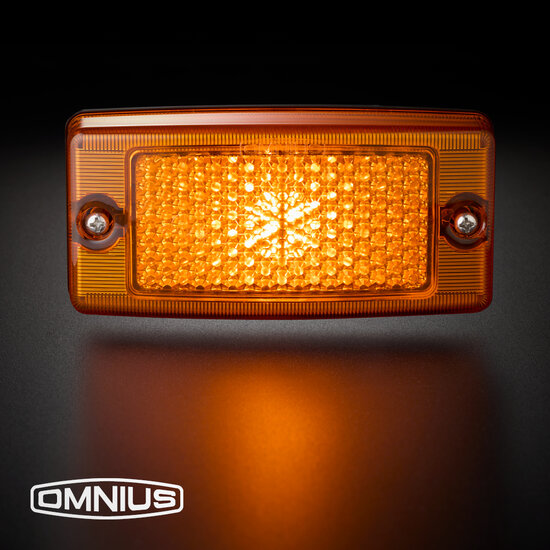 OMNIUS LED ZIJMARKERINGSLAMP - LED ORANJE / LENS ORANJE 