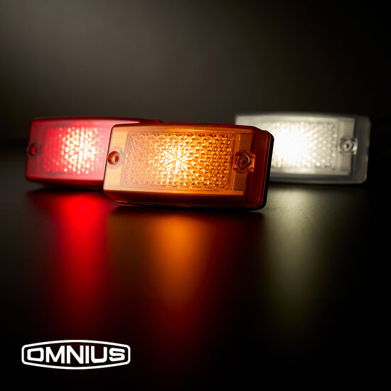 OMNIUS LED ZIJMARKERINGSLAMP - LED ORANJE / LENS ORANJE 