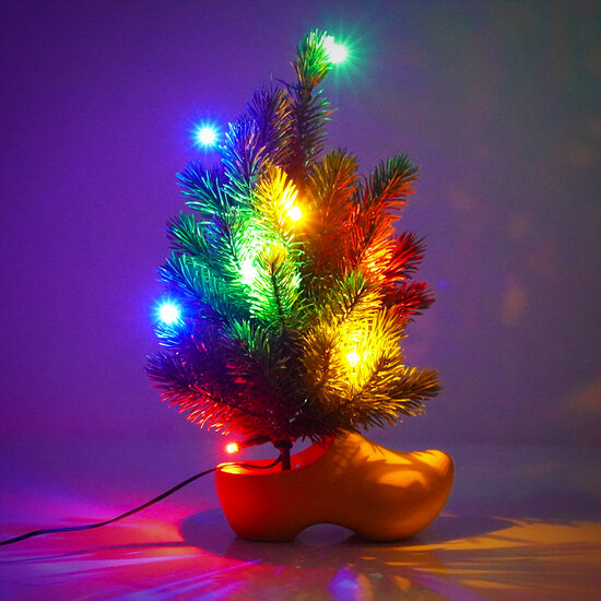 ALLRIDE MINI KERSTBOOM MET LED EN KLOMP