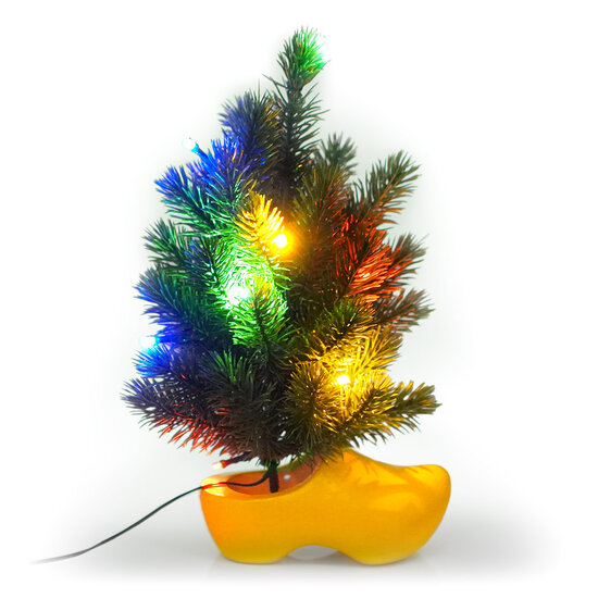 ALLRIDE MINI KERSTBOOM MET LED EN KLOMP