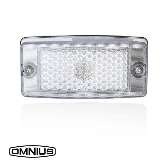 OMNIUS LED ZIJMARKERINGSLAMP - LED WIT / LENS WIT