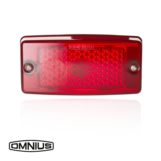 OMNIUS LED ZIJMARKERINGSLAMP - LED ROOD / LENS ROOD