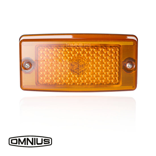 OMNIUS LED ZIJMARKERINGSLAMP - LED ORANJE / LENS ORANJE 