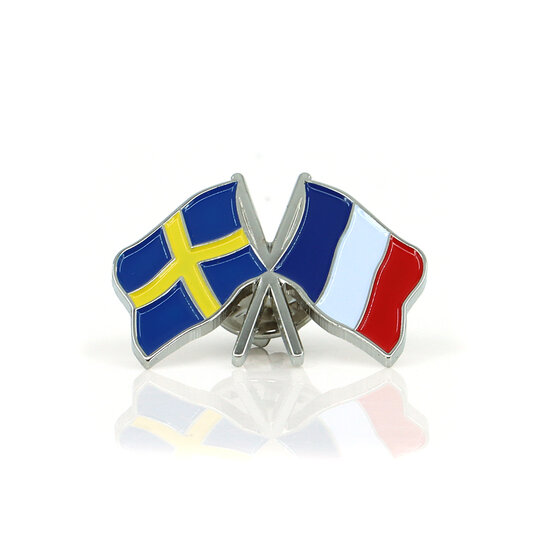 PIN - SWEDEN-FRANCE - SILVER