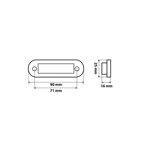 ROOD - C2-98 LED ZIJMARKERINGSVERLICHTING 12-24V