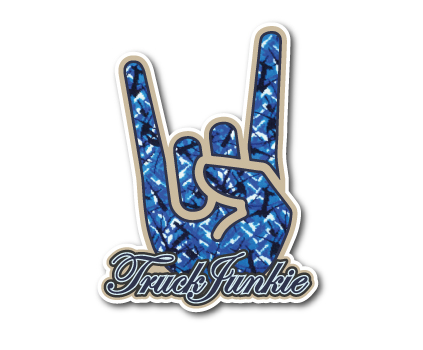 TRUCKJUNKIE HAND - PLUCHE - FULL PRINT STICKER