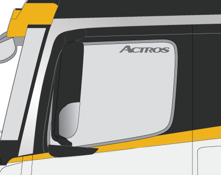 MERCEDES - ACTROS RAAMSTICKER