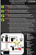 LEDSON - DT RELAIS MET KNOP 24V (1, 2 of 4 x DT CONTACTEN)