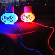 LEDSON - &quot;RUNNING&quot; POPPY LED - BLAUW - USB