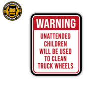 WARNING , CHILDREN HAVE TO CLEAN TRUCKWHEELS