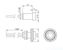 INBOUW - MINI LED SPOT - RGB - 24V - 5 STUKS - ZWART