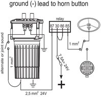 Napolitaanse Luchthoorn 12V met compressor