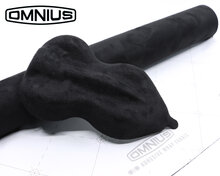 OMNIUS - ZELFKLEVENDE WIKKELSTOF - ALCANTARA-LOOK - ZWART