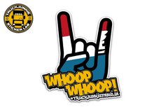 WHOOP WHOOP TRUCKJUNKIE HAND STICKER