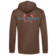 ronny ceusters trui hoodie bruin met vlaggen