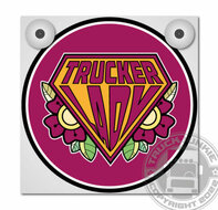 TRUCKER LADY - ROZEN - LICHTBAKJE DELUXE - LOSSE FRONTPLAAT