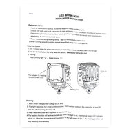 LEDSON BLAZE WORK LIGHT 43W (GLASS WITH HEATING, TIR REFLECTORS) INSTRUCTIONS