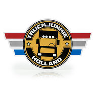 TRUCKJUNKIE EMBOSSED ALUMINIUM EMBLEM 32X18,5CM