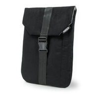 OMNIUS LAPTOP SLEEVE SMALL - BLACK ALCANTARA -  BUCKLE LOCK