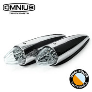 CRAZY DEAL 2X OMNIUS - TORPEDO LAMP LED - DUAL COLOR - ORANJE / WIT