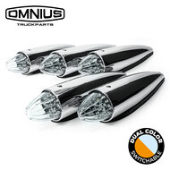 CRAZY DEAL 5X OMNIUS - TORPEDO LAMP LED - DUAL COLOR - ORANJE / WIT